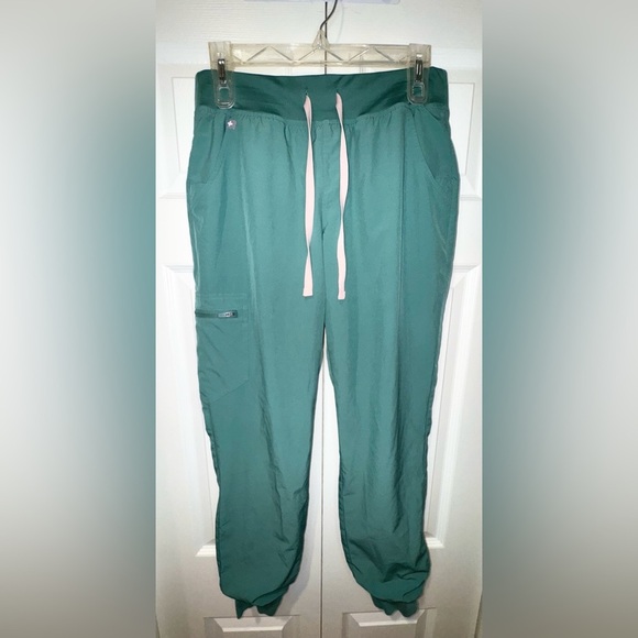 Figs Scrub Pants Womens Green Zamora Jogger Technical Collection Bottom Sz S EUC - Picture 1 of 15